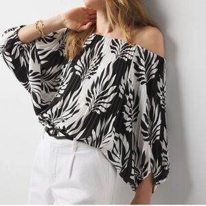 White House Black Market Black and White Outfit